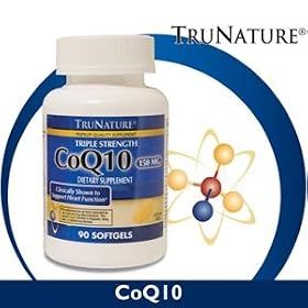 TruNature Coenzyme Q10 150 mg 90 Softgels Supports Antioxidant Activity & Healthy Heart Function