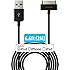 [Apple MFi Certified] HomeSpot 6.6 feet (2 meters) Extra Long 30 Pin compatible USB Cable, compatible with iPhone 4, iPhone 4S, iPad 1/2/3, iPod touch, iPod nano, High Quality 6.6 ft/2m (Black)