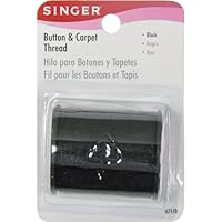 Singer Button and Carpet Thread 50 Yards-White