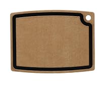 Epicurean Cutting Surfaces 18-by-13-Inch Gourmet Cutting Board with Juice Groove, Natural with Slate-Colored Core