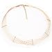 14K Beaded 6-Strand Spun Wire Choker Necklace