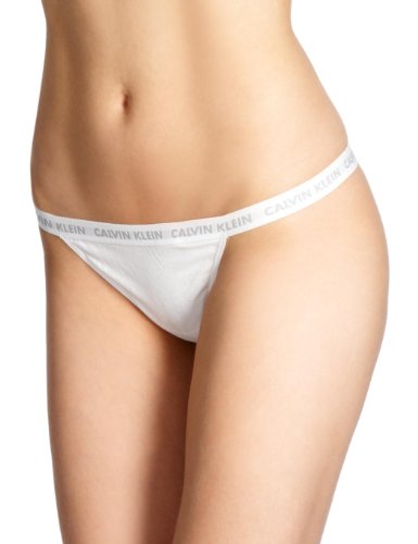 Calvin Klein Underwear - 2er Pack - Damen String , D1437E, Gr. 34 (XS), Wei&szlig; (100 White) Preisvergleich