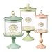 Grasslands Road Just Desserts Cupcake Pedestal Candy Jars Three Styles, Set of 3