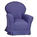 Kitchen & Housewares : Fuzzy Kid's Chair- Blue Denim