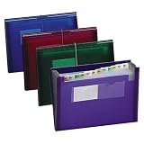 (Price/EA)Expanding Pocket, 12 Pocket, 7/8 Exp, 13x9-1/4, Blue
