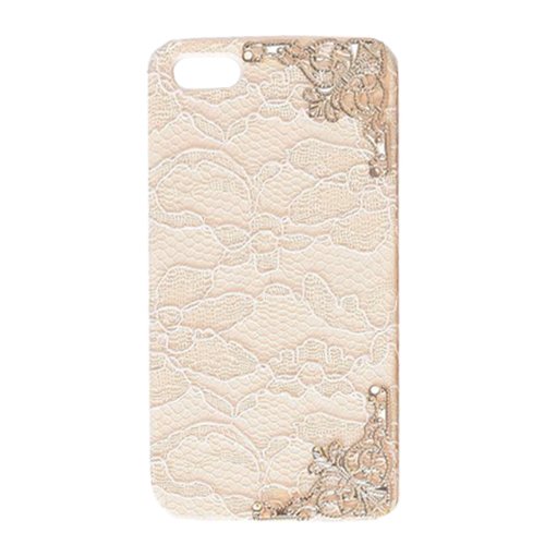 Meaci® Apple Iphone 5 5s(not for 5c) Case Fabrics and Lace Edge / Lesbian / Lacy Sexy Case (light pink lacy)