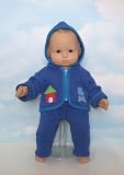 Blue Hooded Jacket and Pants. Fits 15