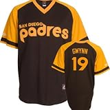 Tony Gwynn San Diego Padres Majestic Brown Cooperstown Replica Jersey - XL