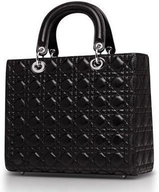 Talentote Sheep Skin Genuine Leather Lady Quilted Handbag Tote Shoulder Bag - Ttc-sln-df7 (black)
