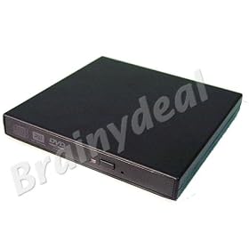 USB 2.0 External Slim CD/DVD Drive Enclosure case For Laptop Notebook CD-RW DVD (only enclosure!)