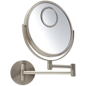 Jerdon JP7510N First Class Elite 10X Wall Mount Mirror