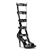 4 1/2 Inch Heel Gladiator Sandals Theatre Costumes Accessory Open Toe Poly Sexy Boots Size: 9