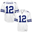 Men`s Dallas Cowboys #12 Roger Staubach Legends White Replica Jersey