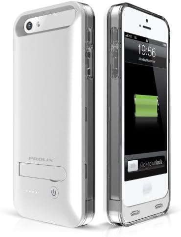 iPhone 5/5S Battery Case, Prolix Power iPhone 5/5s External Protective Battery Case / MFI Apple Certified / iOS 7 Compatible / Fits all versions of iPhone 5 & 5S (Silver/Black)