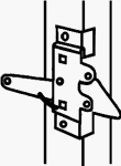 National #N199-158 Black Post MNT Latch