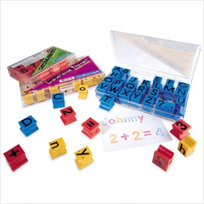 414GRaZKJyL Educational Insights 1468 Alphabet and Numbers Stamps Set