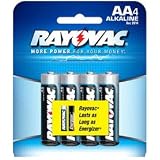 Rayovac AA Battery, Pack of 4