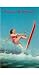 Happy Birthday, Trick Water Skier Holidays Art Poster Print, 11x17