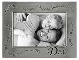 Review Jaf Gifts  / 4x6 Dad Picture Frame WAVY WORDS - Pewter