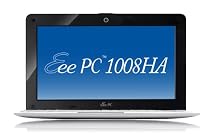 Asus Eee PC 1008HA Seashell 10-inch Netbook (Intel Atom N280 1.66 GHz, 1 GB RAM, 160 GB HDD, Windows XP Home, White)