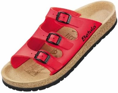 Betula licensed by Birkenstock. Model "Relax Easy 300" in "Red".