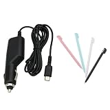 4 Pk Stylus Pen + Car Charger for Nintendo DS NDS Lite