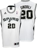 Manu Ginobili San Antonio Spurs White Replica Adidas NBA Jersey