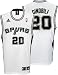 Manu Ginobili San Antonio Spurs White Replica Adidas NBA Jersey