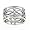 Wide Filigree Celtic Knot Sterling Silver Ring Size 6