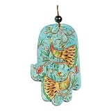 Large Wood Handpainted Hamsa By Yair Emanuel Vthal2