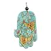 Large Wood Handpainted Hamsa By Yair Emanuel Vthal2