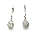 Diamond Earrings Fine Earrings 1.0k G.V.V.S Brilliant Diamonds on18k White Gold Dangled (Lever Back) Made in Italy