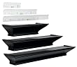 Burnes of Boston LL2932 Level Line  Black 3 piece Ledge Set