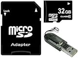 32GB Class 10 MicroSDHC Memory Card 32 GB High Speed Micro SDHC with SDHC a ....