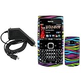 iNcido Brand Nokia X2-01 Combo Rainbow Zebra Protective Case Faceplate Cove ....