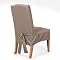 SureFit Cotton Duck Short Dining Room Chair Cover - Linen