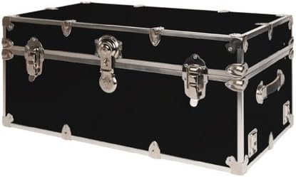 SecureOnCampus College Dorm Storage Trunks / Footlockers Medium - Black