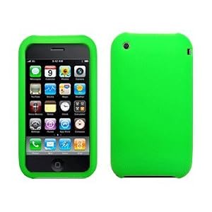 Green Silicone Case / Skin / Cover for Apple iPhone 3G 3Gs