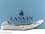 Lanvin Women's White + Silver Ballet Flats