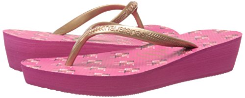 Havaianas Womens High Light Ii Flip Flop Orchid Rose 37