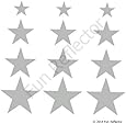 Silver Star Bicycle Reflective Reflector Sticker
