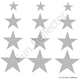 Silver Star Bicycle Reflective Reflector Sticker