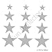 Fun Reflector, Silver Star Bicycle Reflective Reflector Sticker