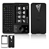 Premium Black Rubberized Coated Hard Cover Snap-On Protective Case for HTC FUZE Touch Pro (GSM)