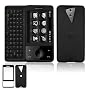 Premium Black Rubberized Coated Hard Cover Snap-On Protective Case for HTC FUZE Touch Pro (GSM)