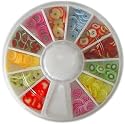 240 pcs FIMO Nail Art Miniature Decorations with Wheel