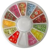 240 pcs FIMO Nail Art Miniature Decorations with Wheel