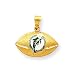 14k Miami Dolphins Enameled Charm