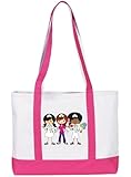 Prestige Medical Canvas Tote Bag, Nurse Trio Pink, Large