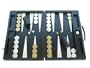 Marcello de Modena Leather Backgammon Set - Model MM-649 - Large - Brown